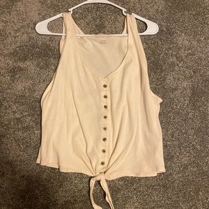 American Eagle tank crop top w/ buttons